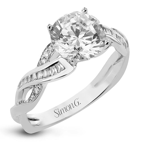 Simon G Engagement Rings in White Gold containing Diamond LR3180