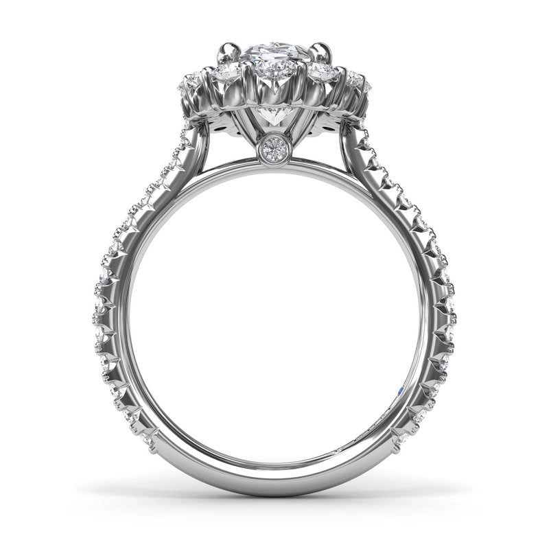 Fana Engagement Rings in White Gold containing Diamond S4215-14KWG-6H