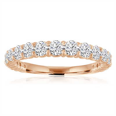csv_image Wedding Bands Wedding Ring in Rose Gold containing Diamond 429822