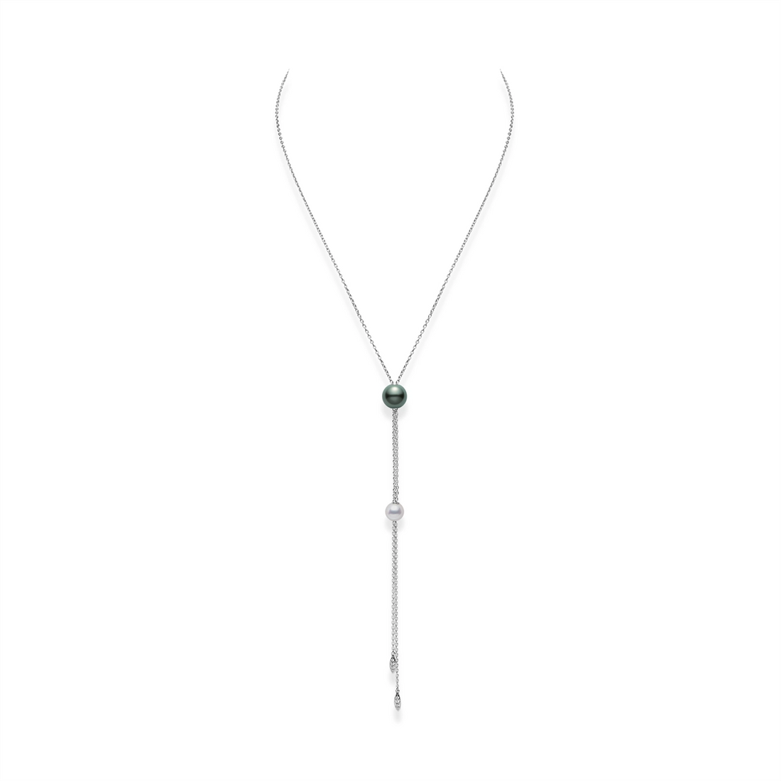 Mikimoto Necklaces in White Gold containing Multi-gemstone, Diamond, Pearl MPQ10132ZDXW