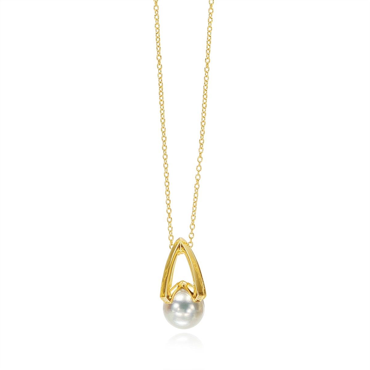 Mikimoto Necklaces in Yellow Gold containing Multi-gemstone, Diamond, Pearl MPA10380ADXK