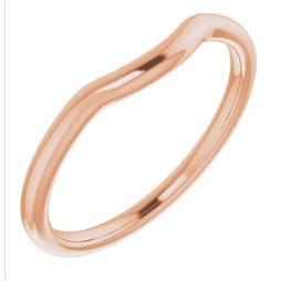 Wedding Bands Engagement in Rose Gold 122786:104:P