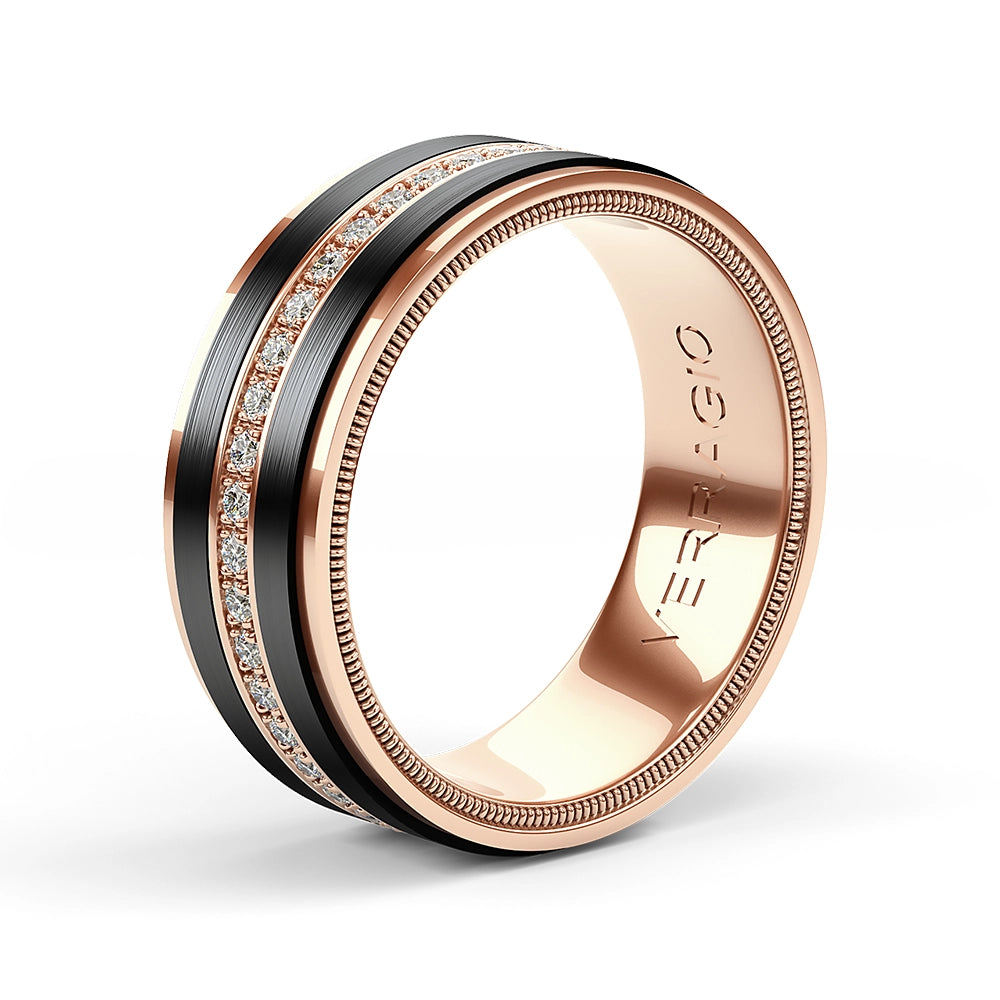 Verragio Wedding Rings in Rose Gold containing Diamond VWFXD-8504