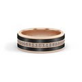 Verragio Wedding Rings in Rose Gold containing Diamond VWFXD-8504