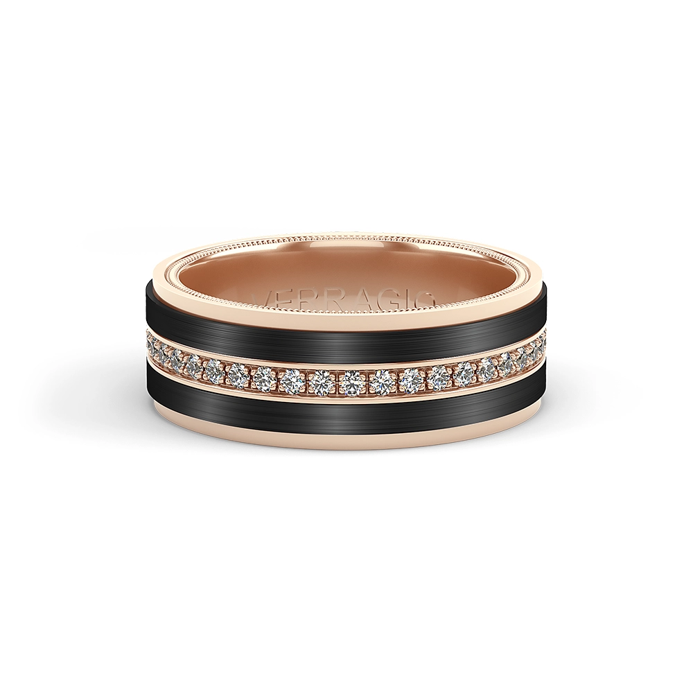 Verragio Wedding Rings in Rose Gold containing Diamond VWFXD-8504
