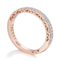 Tacori Wedding Rings in Rose Gold containing Diamond 2690 1.7 B 1/2 PK