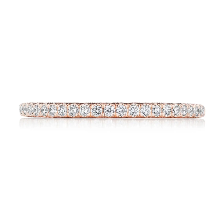 Tacori Wedding Rings in Rose Gold containing Diamond 2690 1.7 B 1/2 PK