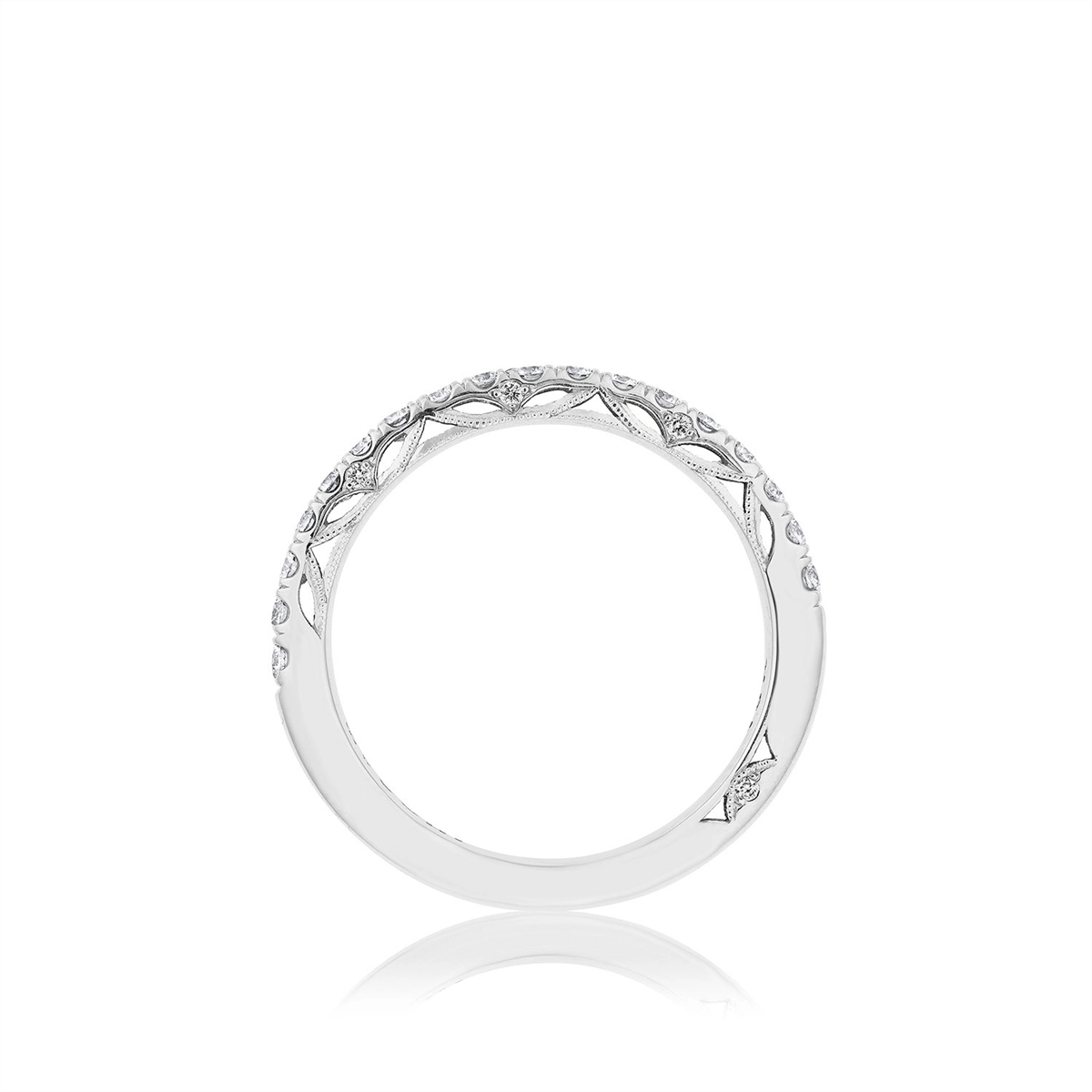 Tacori Wedding Rings in White Gold containing Diamond 2690 2.2 B 1/2 W