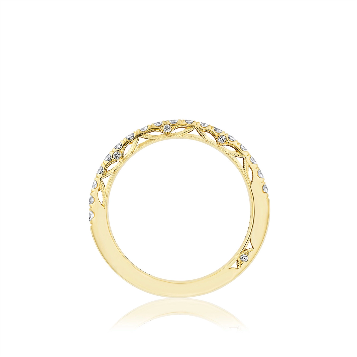 Tacori Wedding Rings in Yellow Gold containing Diamond 2690 2.2 B 1/2 Y