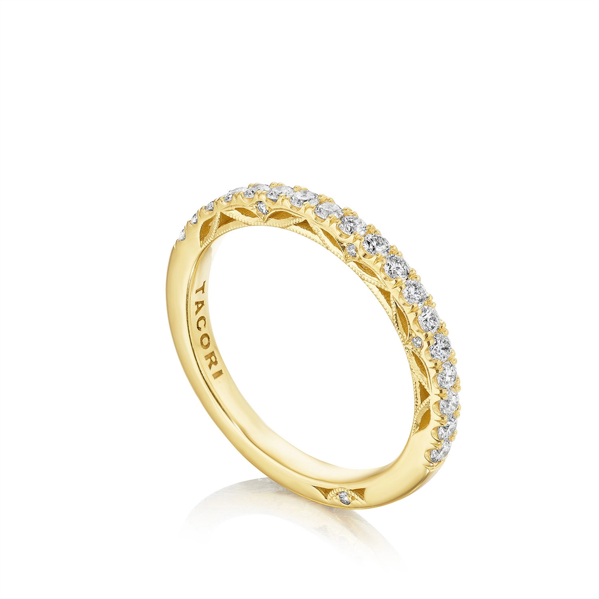 Tacori Wedding Rings in Yellow Gold containing Diamond 2690 2.2 B 1/2 Y