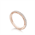 Tacori Wedding Rings in Rose Gold containing Diamond 2690 2.2 B 1/2 PK