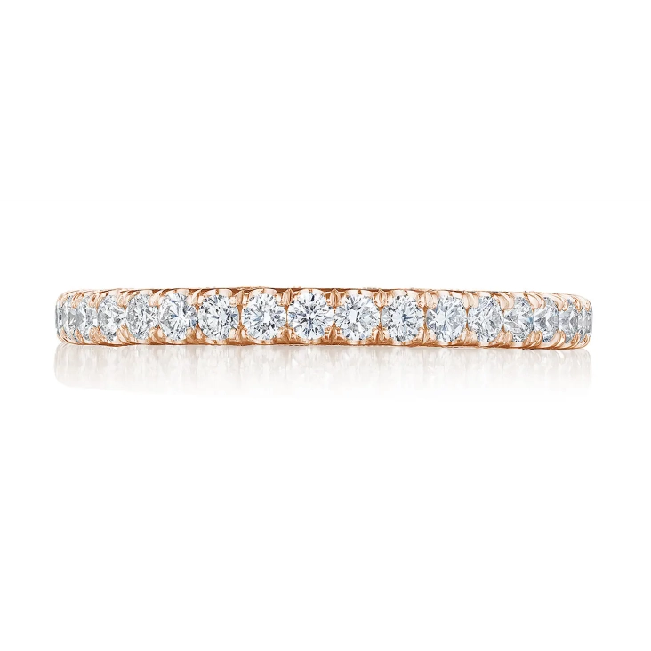 Tacori Wedding Rings in Rose Gold containing Diamond 2690 2.2 B 1/2 PK
