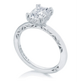 Tacori Engagement Rings in White Gold containing Diamond 2689 1.7 EC 8.5X6 W