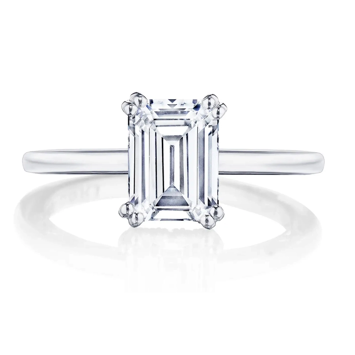 Tacori Engagement Rings in White Gold containing Diamond 2689 1.7 EC 8.5X6 W