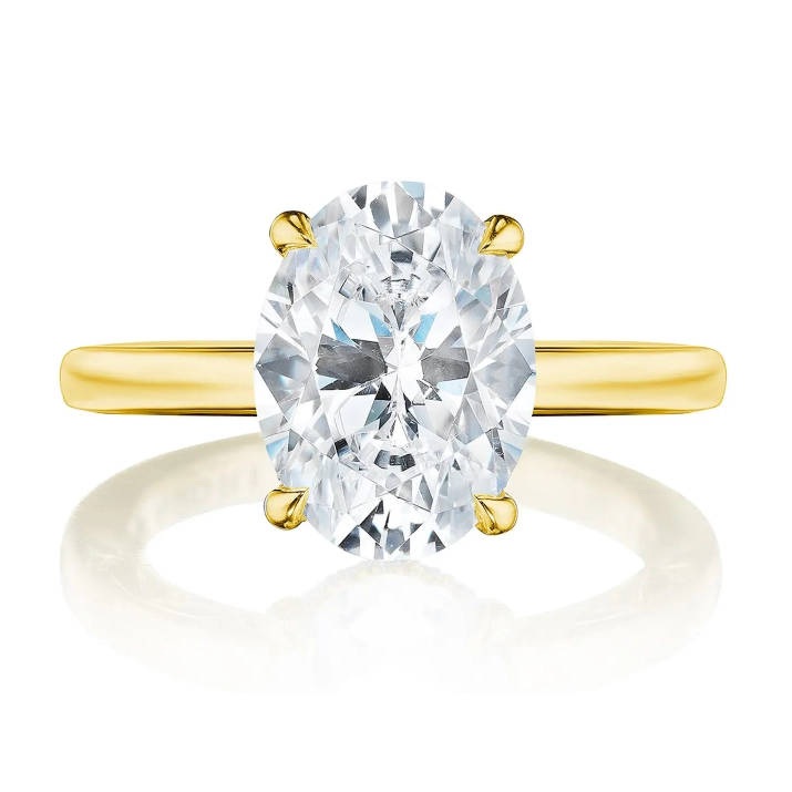 Tacori Engagement Rings in Yellow Gold containing Diamond 2689 2.2 OV 11X8 Y