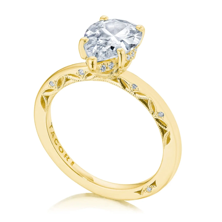 Tacori Engagement Rings in Yellow Gold containing Diamond 2689 1.7 PS 11X7 Y