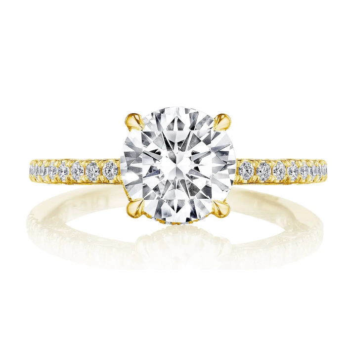 Tacori Engagement Rings in Yellow Gold containing Diamond 2690 1.7 RD 8 Y