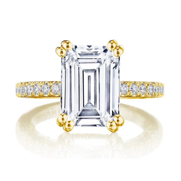 Tacori Engagement Rings in Yellow Gold containing Diamond 2690 2.2 EC 9.5X7 Y