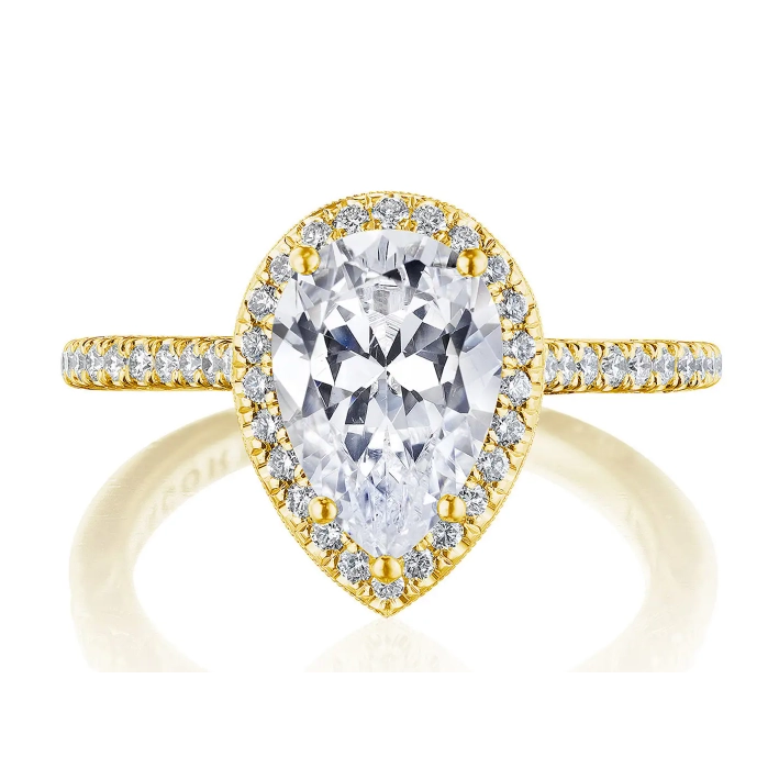 Tacori Engagement Rings in Yellow Gold containing Diamond 2691 1.7 PS 11X7 Y