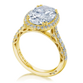 Tacori Engagement Rings in Yellow Gold containing Diamond 2691 2.2 OV 10X7.5 Y