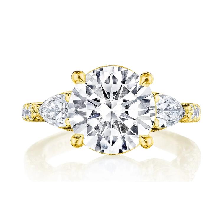 Tacori Engagement Rings in Yellow Gold containing Diamond 2695 2.2 RD 9.5 Y