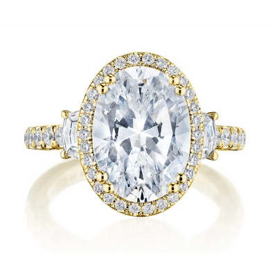 Tacori Engagement Rings in Yellow Gold containing Diamond 2693 2.2 OV 11X8 Y