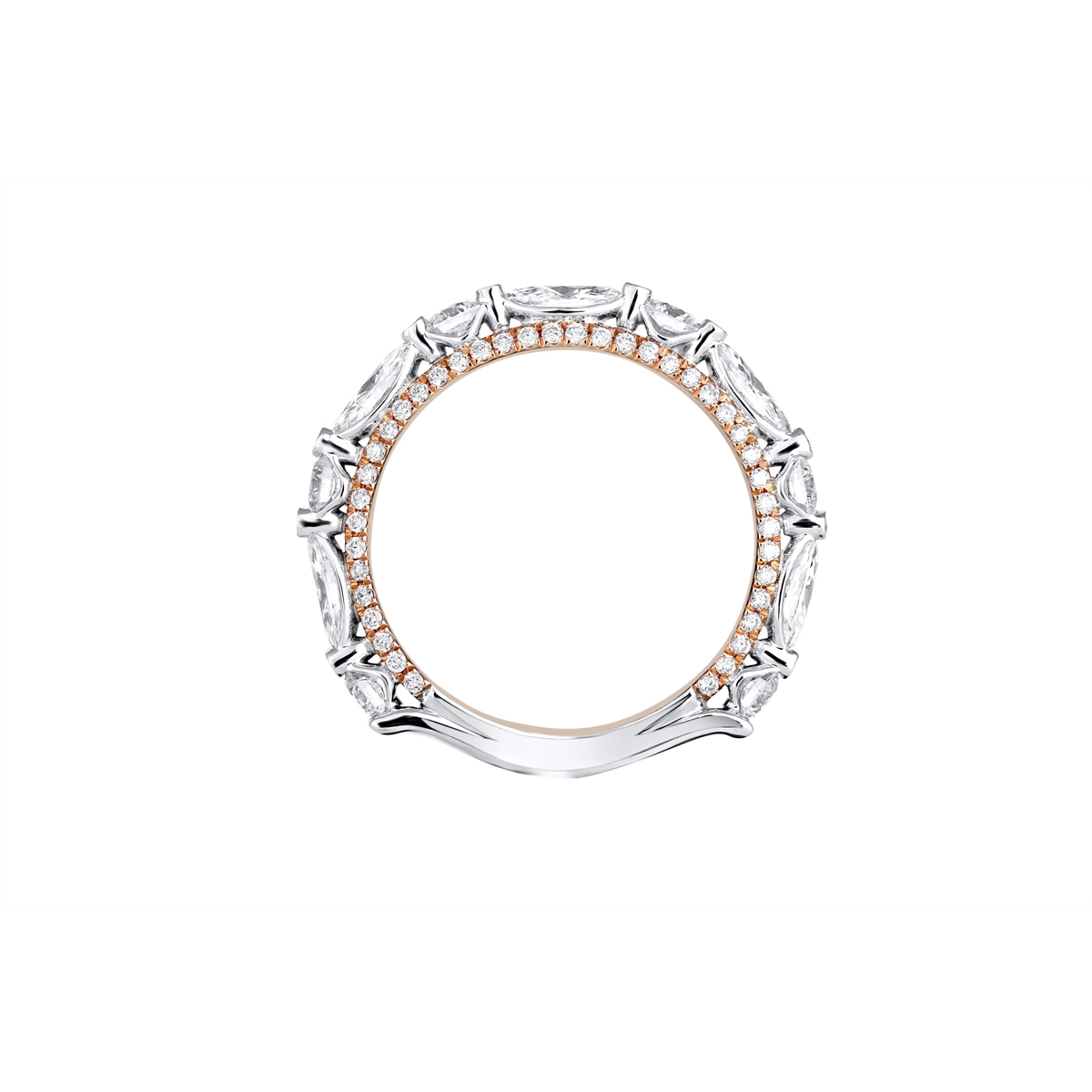 Verragio Wedding Rings in Mixed Metals containing Diamond 430052