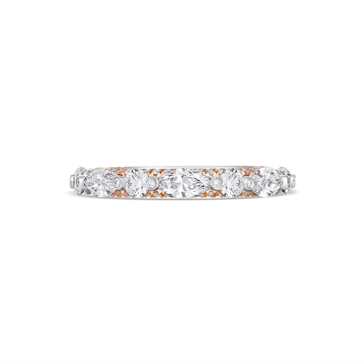 Verragio Wedding Rings in Mixed Metals containing Diamond 430052