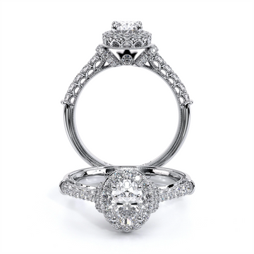 Verragio Engagement Rings in White Gold containing Diamond V-908-OV7X5