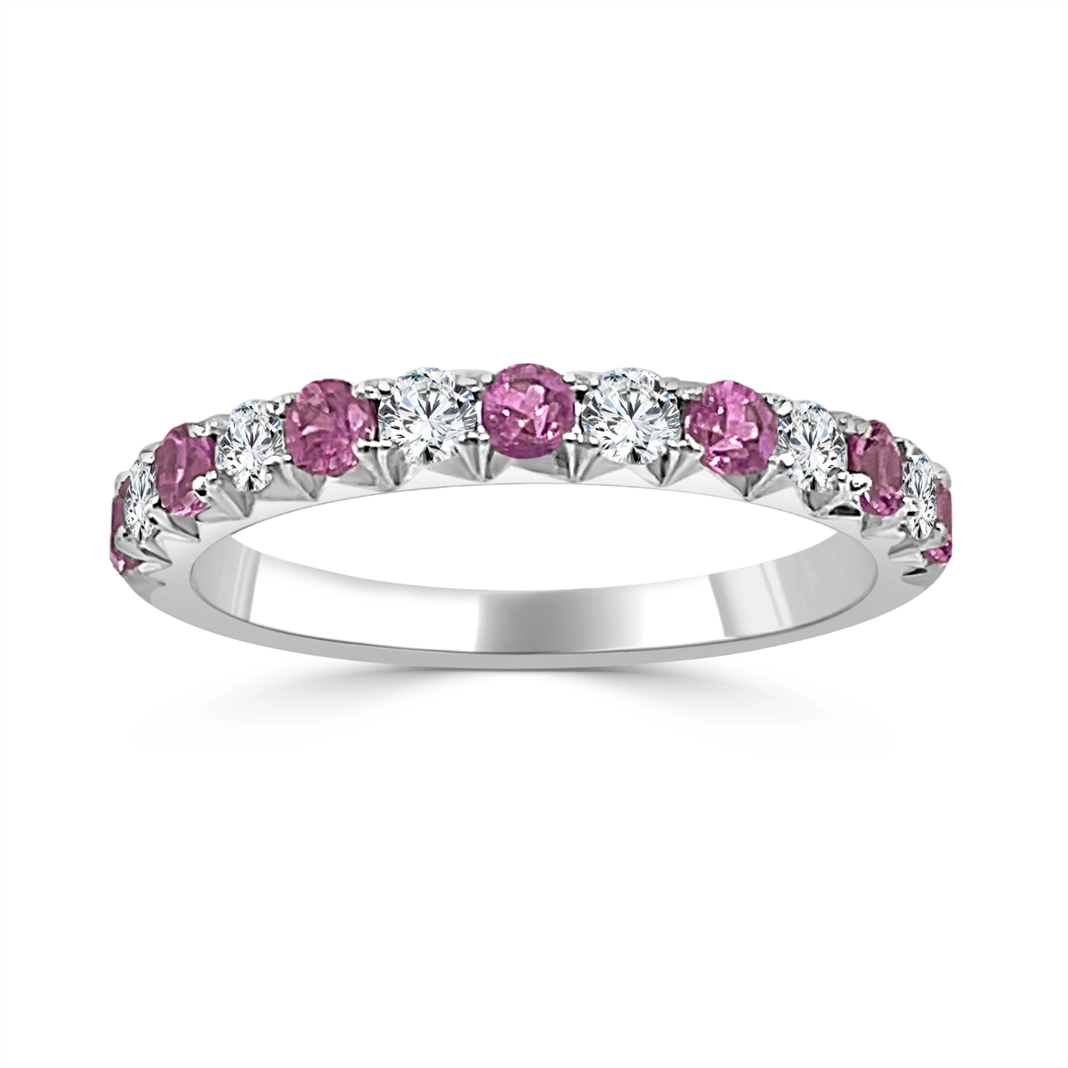 Rings Wedding Rings in White Gold containing Pink tourmaline, Multi-gemstone, Diamond 430135