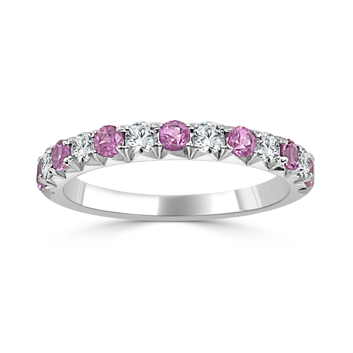 Rings Wedding Rings in White Gold containing Pink tourmaline, Multi-gemstone, Diamond 430135