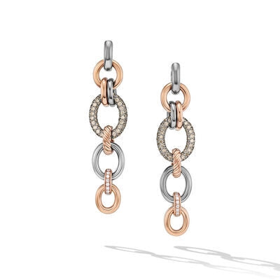 David Yurman Earrings in Mixed Metals containing Diamond E18014DSRACDDI