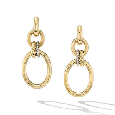 David Yurman Earrings in Yellow Gold containing Diamond E17925D88ADI
