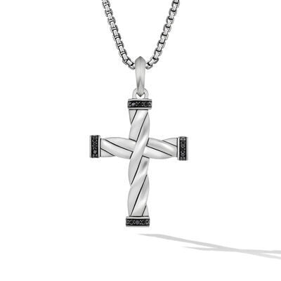 David Yurman Pendants in Silver containing Black diamond D35052MSSABD