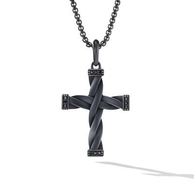 David Yurman Pendants in Alternative Metals containing Black diamond D35052MBBABD