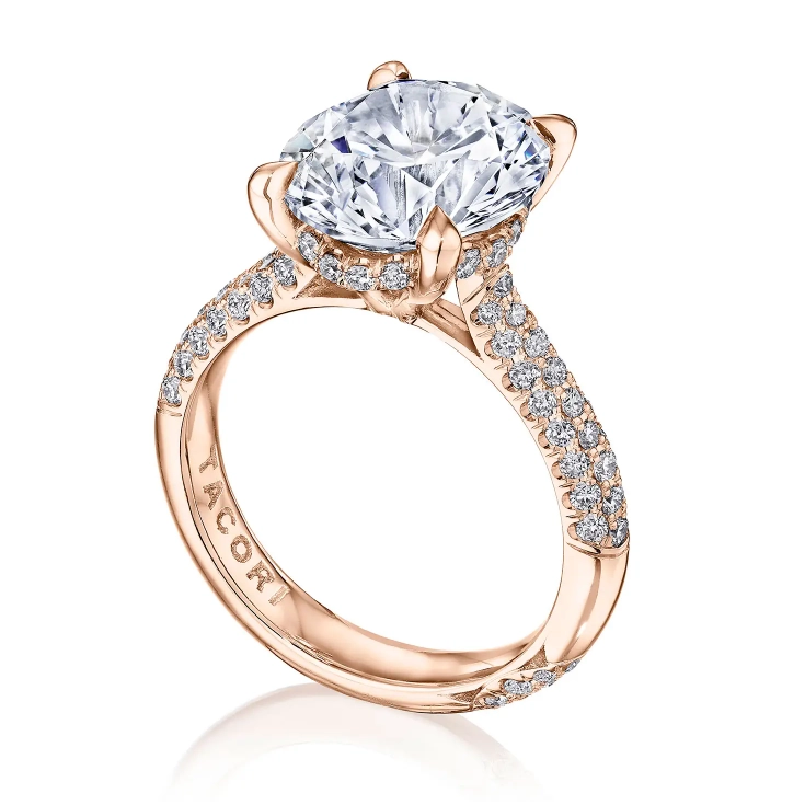 Tacori Engagement Rings in Rose Gold containing Diamond HT 2673 RD 9 PK
