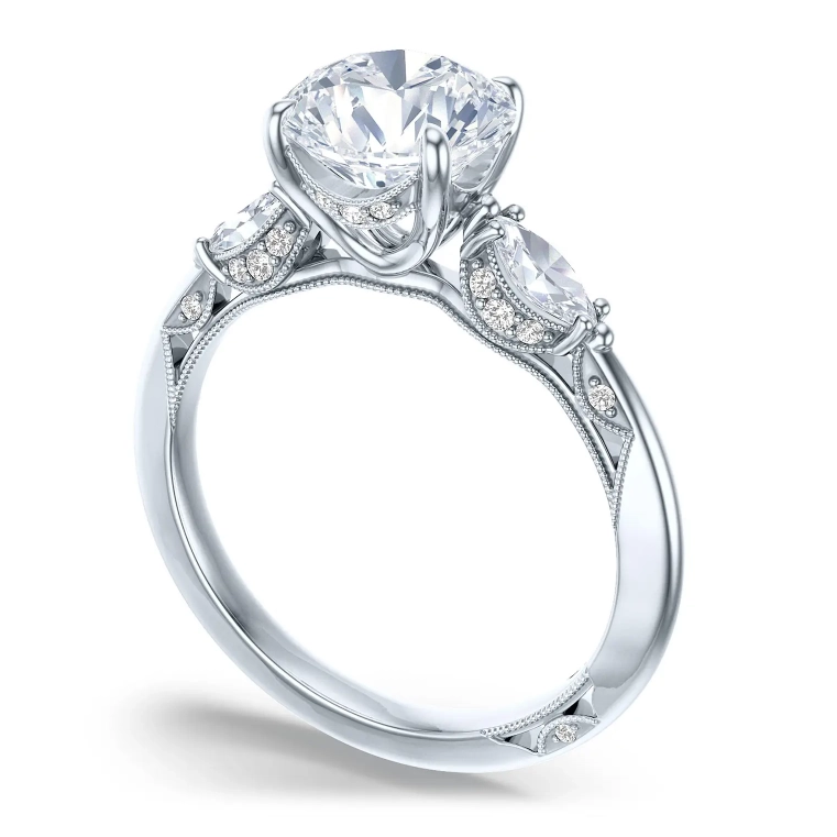 Tacori Engagement Rings in Platinum/Palladium containing Diamond 2685 RD 9.5 PLT