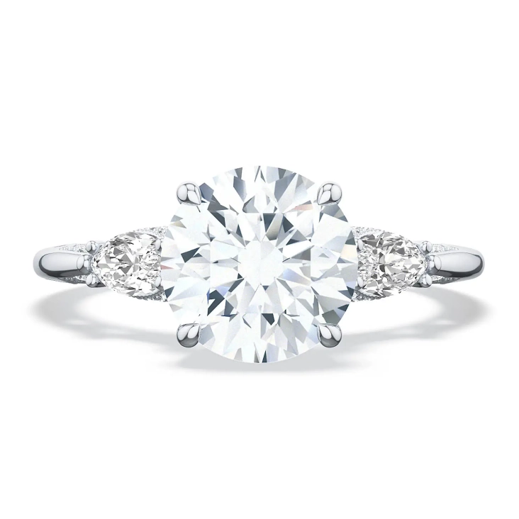 Tacori Engagement Rings in Platinum/Palladium containing Diamond 2685 RD 9.5 PLT