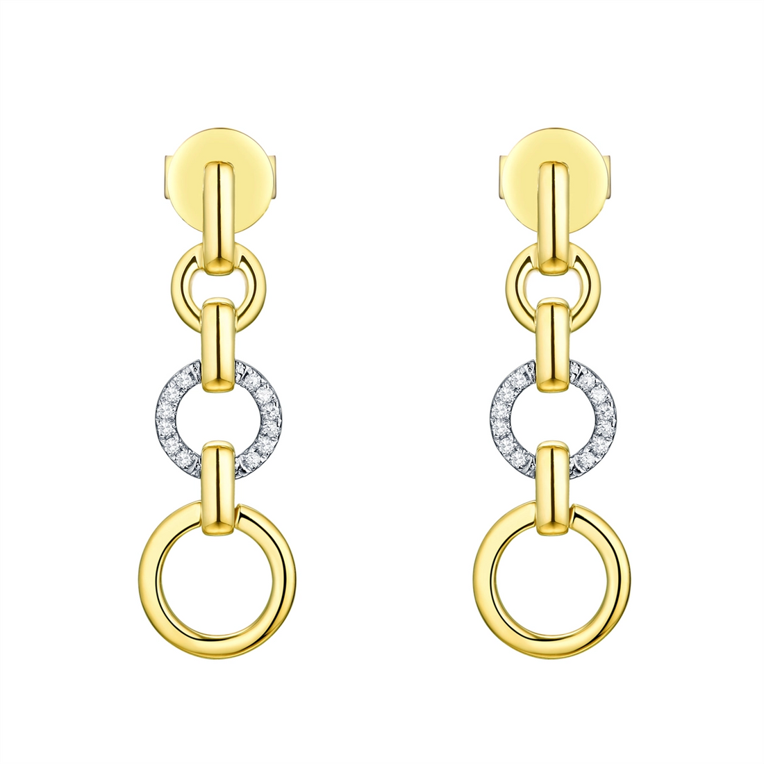 Earrings Earrings in Yellow Gold containing Diamond 430551