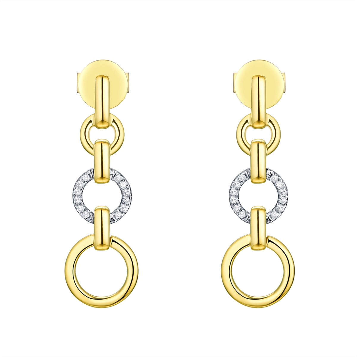 Earrings Earrings in Yellow Gold containing Diamond 430551