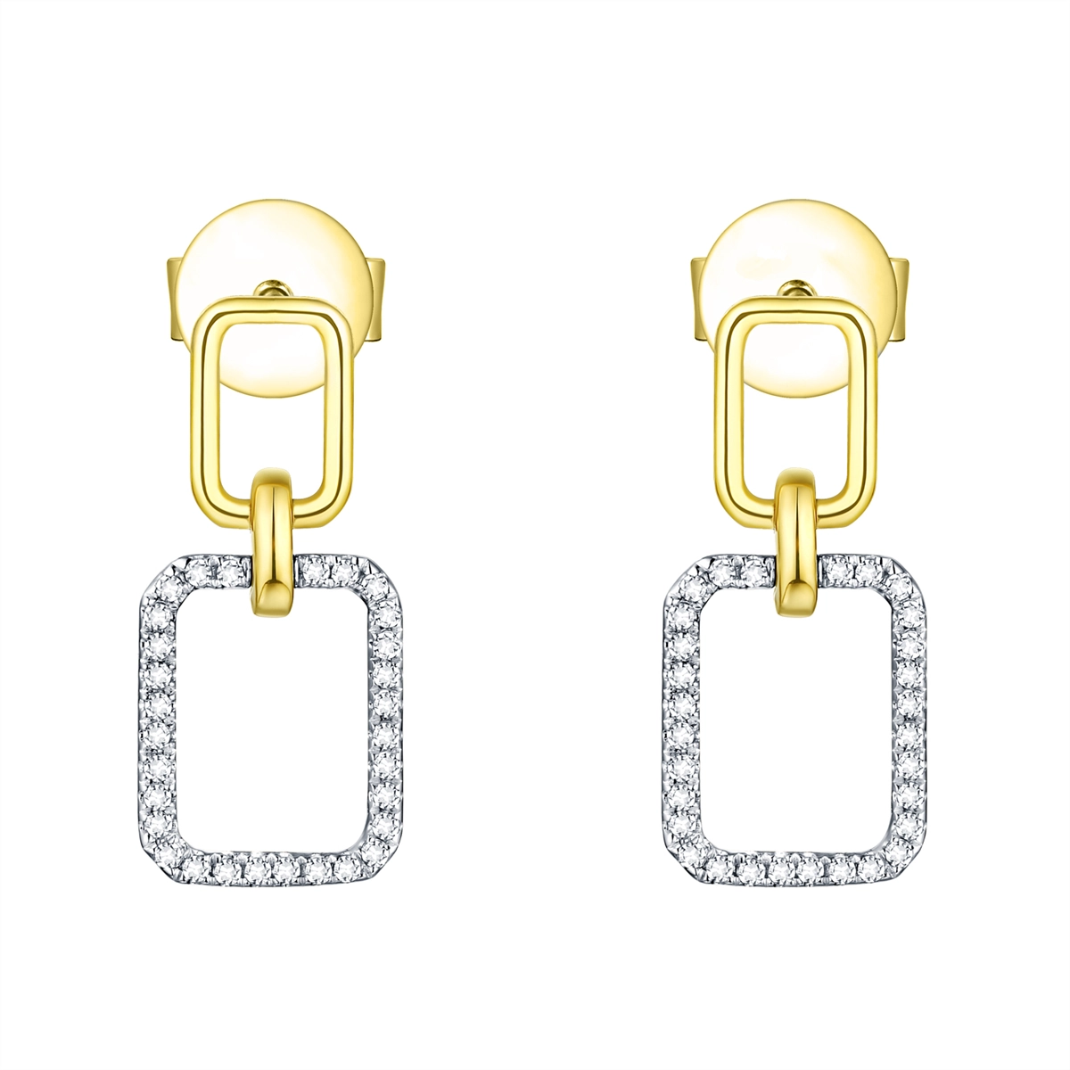 Earrings Earrings in Mixed Metals containing Diamond 430579