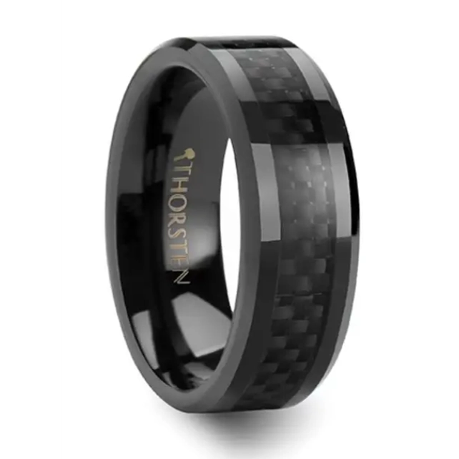Mens Bands Wedding Rings in Alternative Metals W561-BCBC-8MM-9.5
