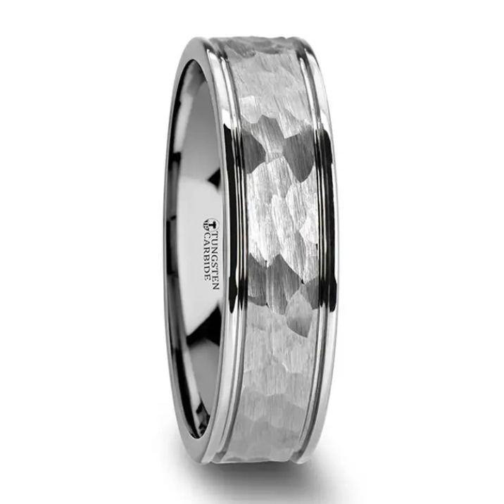 Mens Bands Wedding Rings in Alternative Metals W2049-DGHF-6MM-11
