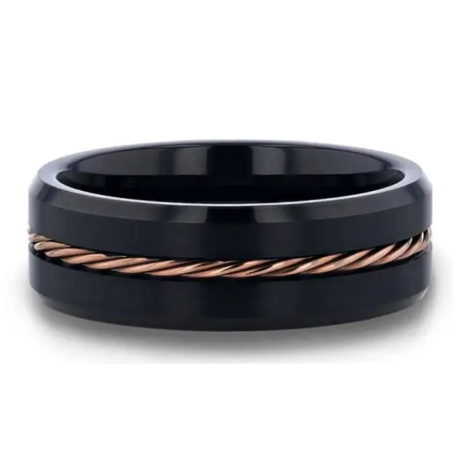 Mens Bands Wedding Rings in Alternative Metals TBRG-0009-8MM-11