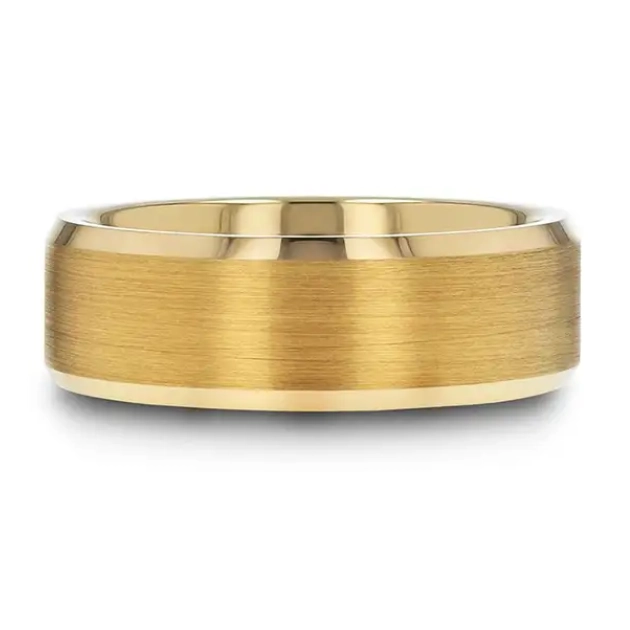 Mens Bands Wedding Rings in Alternative Metals W5968-GPTR-8MM-10.5