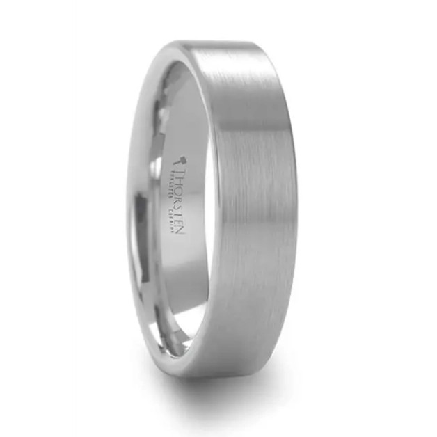 Mens Bands Wedding Rings in Alternative Metals W689-FBW-8MM-10.5