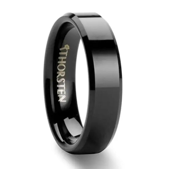 Mens Bands Wedding Rings in Alternative Metals W270-BBT-6MM-8.5