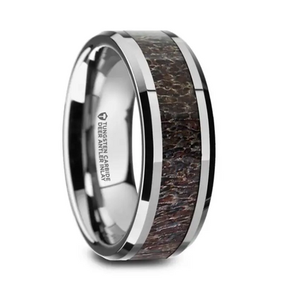 Mens Bands Wedding Rings in Alternative Metals W1535-TCBD-8MM-9.5