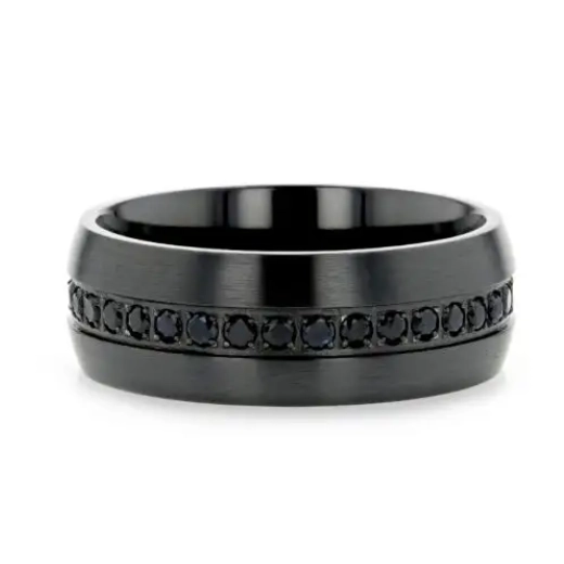 Mens Bands Wedding Rings in Alternative Metals containing Other 6329-TISS-6MM-9.5