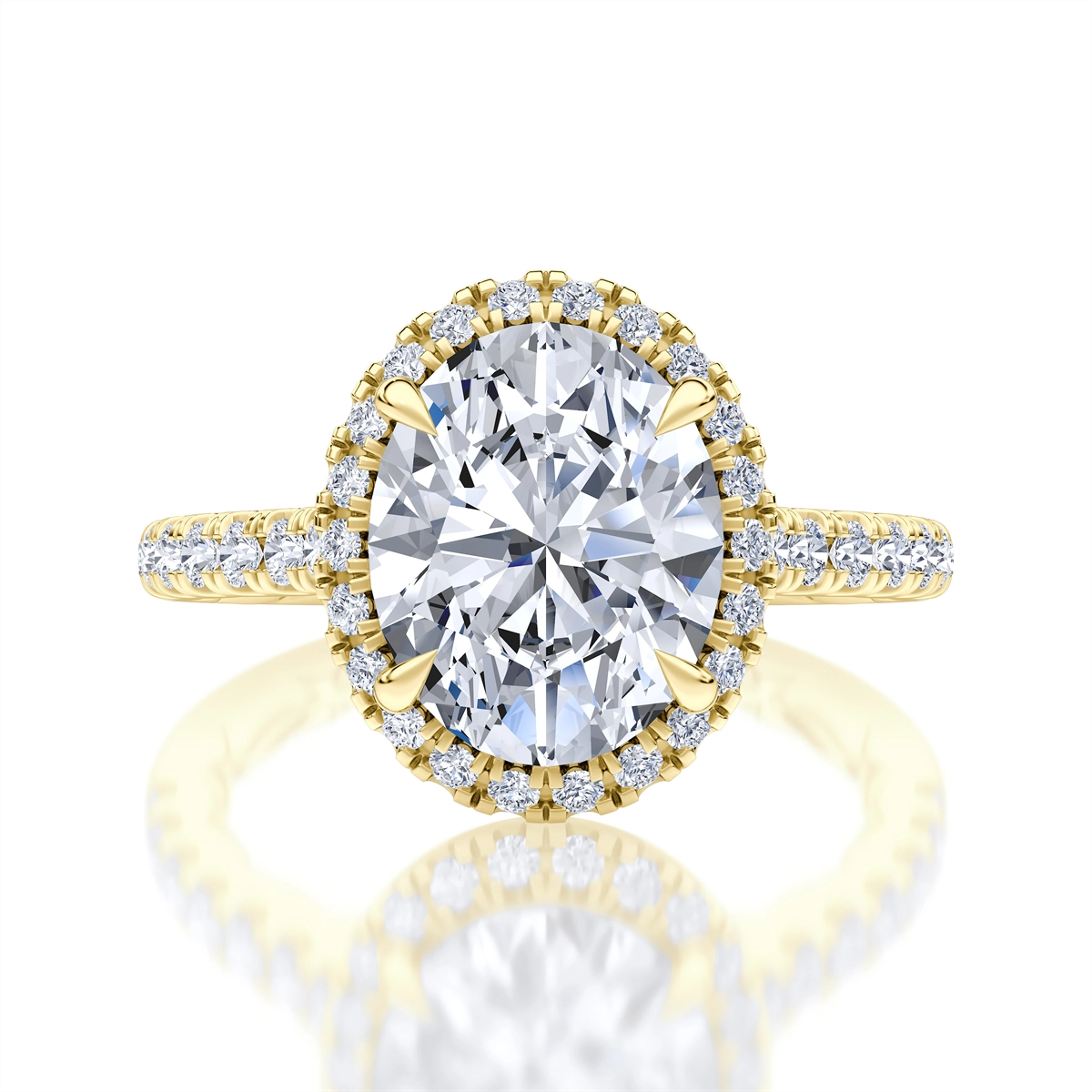 A. Jaffe Engagement Rings in Yellow Gold containing Diamond MECOV2920Q/342-14Y